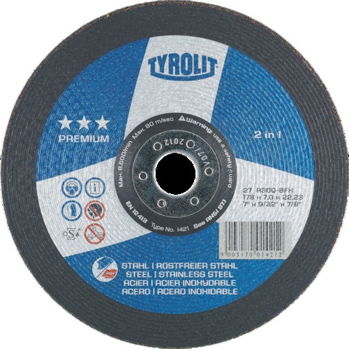 ＴＹＲＯＬＩＴ　オフセット砥石　プレミアムタイプ　１２５ｍｍ　＃３０　３４０４６１３１　１枚1