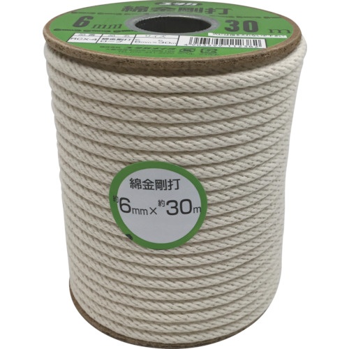 ユタカメイク　綿金剛打ロープ　ボビン巻　６ｍｍ×３０ｍ　ＲＣＸ－４　１巻1