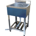 東製作所 一槽シンク(ホース付) 500×450×800 KP1-500 1台