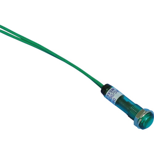 坂詰製作所　ＬＥＤ表示灯　ＤＡ－８ＦＬ　（ＡＣ／ＤＣ１００Ｖ接続）　Φ８　緑　ＤＡ－８ＦＬ－ＡＣ／ＤＣ１００Ｖ－Ｇ　１個1