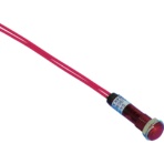 坂詰製作所　ＬＥＤ表示灯　ＤＡ－８ＦＬ　（ＡＣ／ＤＣ１００Ｖ接続）　Φ８　赤　ＤＡ－８ＦＬ－ＡＣ／ＤＣ１００Ｖ－Ｒ　１個