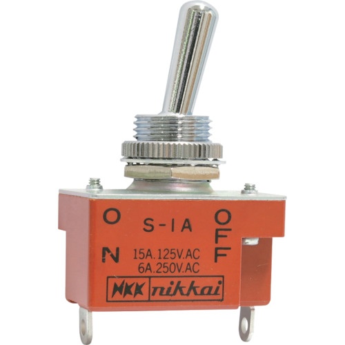 ＮＫＫスイッチズ　トグルスイッチ　はんだ端子　単極ＯＮ－ＯＦＦ　Ｓ－１Ａ　１個1