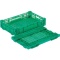 岐阜プラスチック工業　リス　ＲＳコンテナー　ＲＳ－ＭＭ２２（薄型折りたたみコンテナー）　緑　ＲＳ－ＭＭ２２－Ｇ　１台