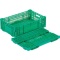 岐阜プラスチック工業　リス　ＲＳコンテナー　ＲＳ－ＭＭ３３（薄型折りたたみコンテナー）　緑　ＲＳ－ＭＭ３３－Ｇ　１台