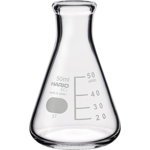 ハリオサイエンス　三角フラスコ　目安目盛付　５０ｍｌ　ＳＦ－５０－ＳＣＩ　１個1