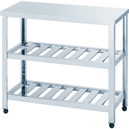 東製作所　作業台二段スノコ板付　４５０×４５０×８００　ＫＴ２Ｓ－４５０　１台1