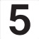 ＴＲＵＳＣＯ　表示板　数字　４２０×４２０　数字「５」　ＴＳＥＨ－５　１枚1