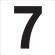ＴＲＵＳＣＯ　表示板　数字　４２０×４２０　数字「７」　ＴＳＥＨ－７　１枚1