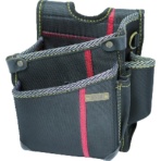 基陽　進化シリーズ　ウエストバッグ２段ポケット（小）　黒／緋　右腰用　ＳＡ１４Ｋ　１個
