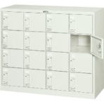 ＴＲＵＳＣＯ　シューズケース　１６人用　１０６０×３８０×Ｈ８８０　シリンダ錠　ＳＣ－１６ＷＡ　１台