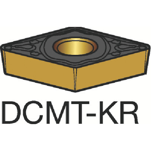 【クリックで詳細表示】サンドビック コロターン107 旋削用ポジ・チップ 3210 DCMT 11 T3 12-KR-3210 1個 DCMT 11 T3 12-KR-3210