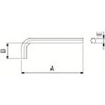 京セラ　部品　六角レンチ　ＬＷ－２　１個1