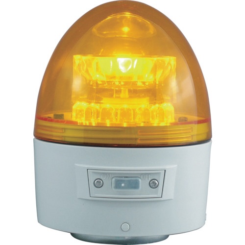 日惠製作所　ニコカプセル　ＶＬ１１Ｂ型　ＬＥＤ回転灯　１１８パイ　黄　ＶＬ１１Ｂ－００３ＡＹ　１台1