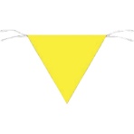 つくし工房　三角旗標識　黄無地　６５２－Ａ　１枚