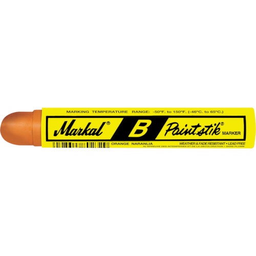 ＬＡ－ＣＯ　Ｍａｒｋａｌ　工業用マーカー　ペイントスティック　Ｂ　オレンジ　８０２２４　１本1