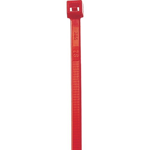 サピゼルコ　セルフィット　カラーケーブルタイ赤　２．５ｍｍ×１００ｍｍ　ＳＥＬ．１０．２０２Ｒ　１パック（１００本）1
