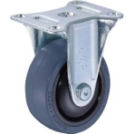 【5個単位でご注文ください】 ハンマーキャスター 静かシリーズS型固定ゴム車B入り65mm 420BBR-FR65 1個