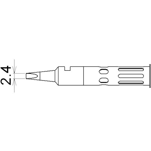 宝商　ミニ用コテ先巾２．４ｍｍ　７１－０１－０２　１本1