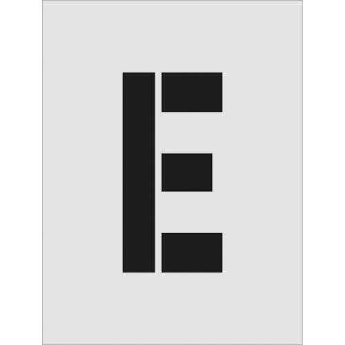 アイマーク　ステンシル　Ｅ　文字サイズ２５０×１２５ｍｍ　ＡＳＴ－Ｅ２５０１２５　１枚1