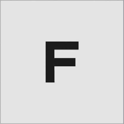 アイマーク　ステンシル　Ｆ　文字サイズ５０×４０ｍｍ　ＡＳＴ－Ｆ５０４０　１枚1