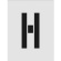 アイマーク　ステンシル　Ｈ　文字サイズ２５０×１２５ｍｍ　ＡＳＴ－Ｈ２５０１２５　１枚1