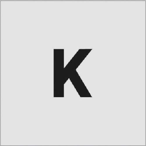 アイマーク　ステンシル　Ｋ　文字サイズ５０×４０ｍｍ　ＡＳＴ－Ｋ５０４０　１枚1