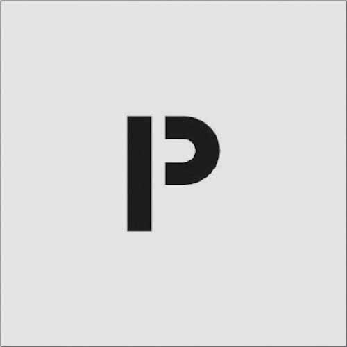 アイマーク　ステンシル　Ｐ　文字サイズ５０×４０ｍｍ　ＡＳＴ－Ｐ５０４０　１枚1