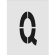 アイマーク　ステンシル　Ｑ　文字サイズ２５０×１２５ｍｍ　ＡＳＴ－Ｑ２５０１２５　１枚1