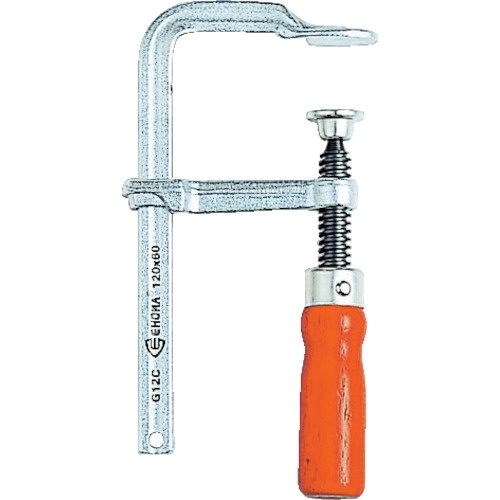 ＴＲＵＳＣＯ　エホマクランプ　木ハンドル　最大口開４００ｍｍ深さ１２０ｍｍ　ＳＧ－４０Ｃ　１個1