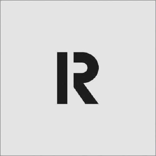 アイマーク　ステンシル　Ｒ　文字サイズ５０×４０ｍｍ　ＡＳＴ－Ｒ５０４０　１枚1