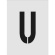 アイマーク　ステンシル　Ｕ　文字サイズ２５０×１２５ｍｍ　ＡＳＴ－Ｕ２５０１２５　１枚1