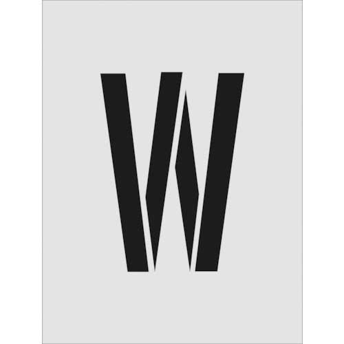 アイマーク　ステンシル　Ｗ　文字サイズ２５０×１２５ｍｍ　ＡＳＴ－Ｗ２５０１２５　１枚1