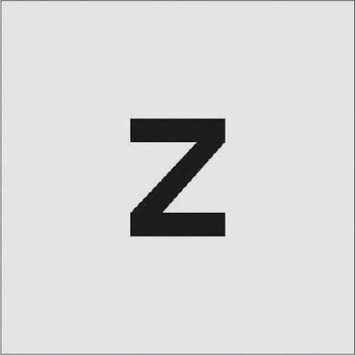アイマーク　ステンシル　Ｚ　文字サイズ５０×４０ｍｍ　ＡＳＴ－Ｚ５０４０　１枚1