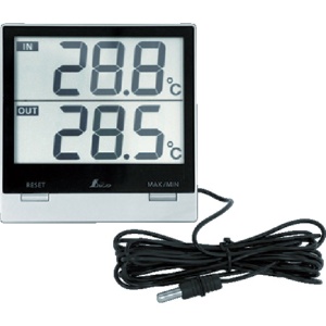 シンワ測定　デジタル温度計ＳｍａｒｔＣ　最高・最低　室内・室外防水外部センサー　７３１１８　１個1