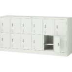 TRUSCO 多人数用ロッカー12人用 1775×415×H880 シリンダ錠式 SHG12A 1台