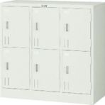TRUSCO 多人数用ロッカー6人用 900×415×H880 シリンダ錠式 SHG6A 1台