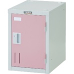 TRUSCO ミニロッカー 1人用 シリンダ錠式 ピンク SHW1A-P 1台