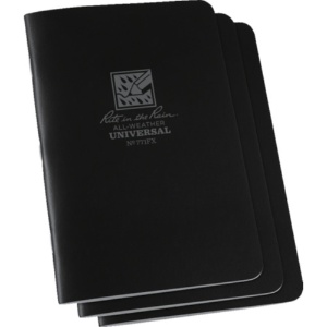 ライトインザレイン　ステイプルノートブック（セット）　ユニバーサル　ブラック　７７１ＦＸ　１パック（３冊）1