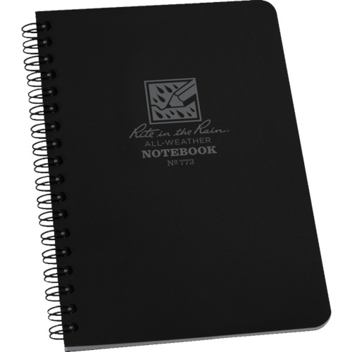 【クリックで詳細表示】ライトインザレイン スパイラルノートブック ユニバーサル ブラック 773 1冊 773