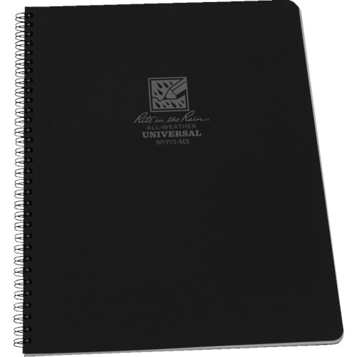 【クリックで詳細表示】ライトインザレイン スパイラルノートブック ユニバーサル ブラック 773-MX 1冊 773-MX