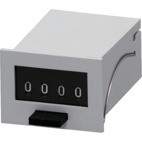 ライン精機　電磁カウンター（リセットツキ）４桁　ＭＣＦ－４Ｘ　ＤＣ２４Ｖ　１個