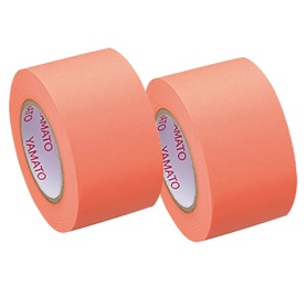 ヤマト　メモック　ロールテープ　蛍光紙　つめかえ用　２５ｍｍ幅　オレンジ　ＷＲ－２５Ｈ－ＯＲ　１パック（２巻）