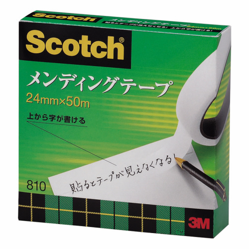 3M スコッチ メンディングテープ 810 大巻 18mm×50m 紙箱入 810