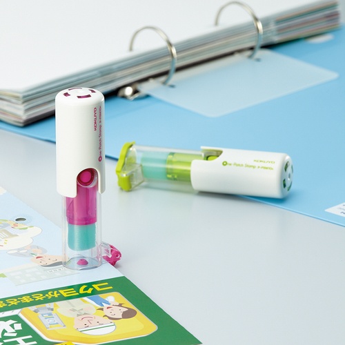 コクヨ　ビニールパッチホルダー（ワンパッチスタンプ）　ピンク　タ－ＰＳＭ１０Ｐ　１個4
