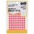 ＴＡＮＯＳＥＥ　蛍光カラー丸ラベル　直径８ｍｍ　桃　１パック（２６４片：８８片×３シート）