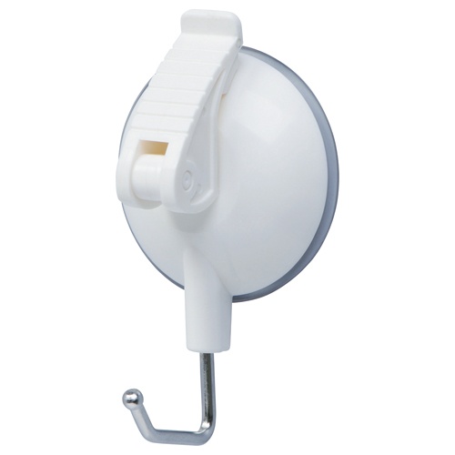オート　レバー式吸盤フック　大　耐荷重５ｋｇ　ＱＨＣ－０８シロ　１個1
