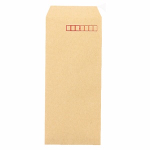ピース　Ｒ４０再生紙クラフト封筒　長４　７０ｇ／ｍ2　〒枠あり　４１０　１パック（１００枚）2