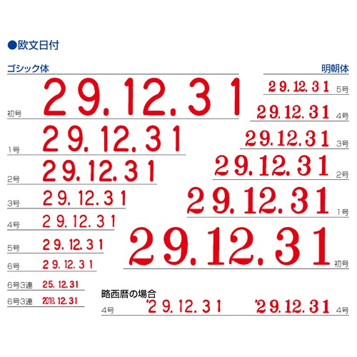 シヤチハタ　回転ゴム印　エルゴグリップ　欧文日付　６号　ゴシック体　ＮＦＤ－６Ｇ　１個3