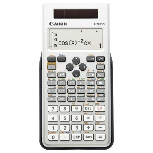 キヤノン　関数電卓　Ｆ－７８９ＳＧ－ＳＬ　１０桁　教科書ビュー　４４５関数　１９メモリ　ホワイト　６９５２Ｂ００１　１台1