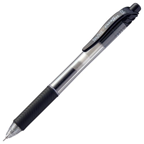 【クリックで詳細表示】TANOSEE ノック式ゲルインクボールペン ニードルタイプ 0.5mm 黒 1本 BLN105OTSA